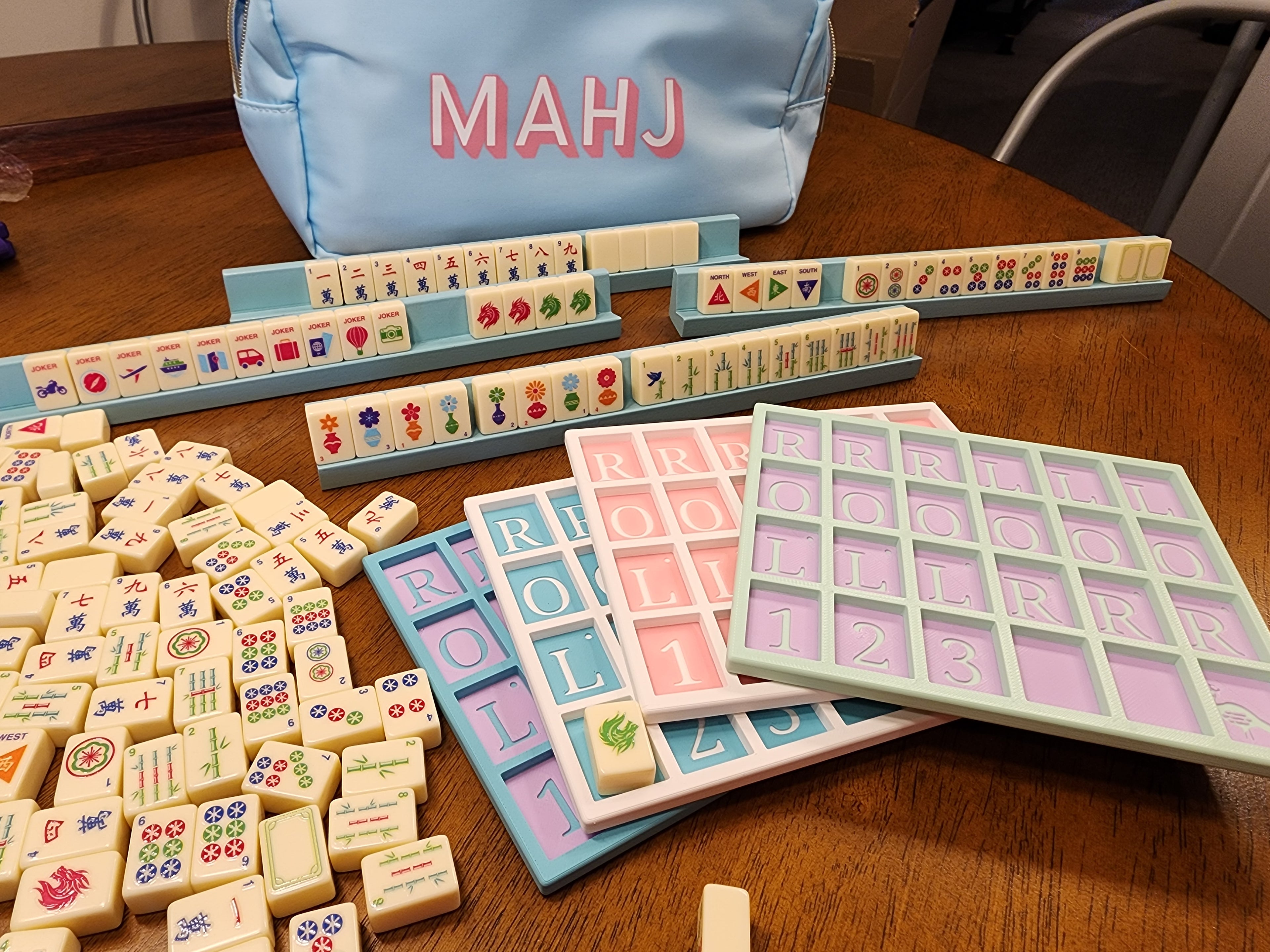 Mini Tiles Mahjong Practice Board | For Tiny Travel Tiles