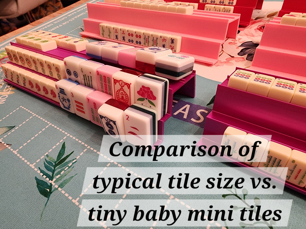 Mini Tiles Double-Handed Rack Set | Travel Racks | Portable Mahjong