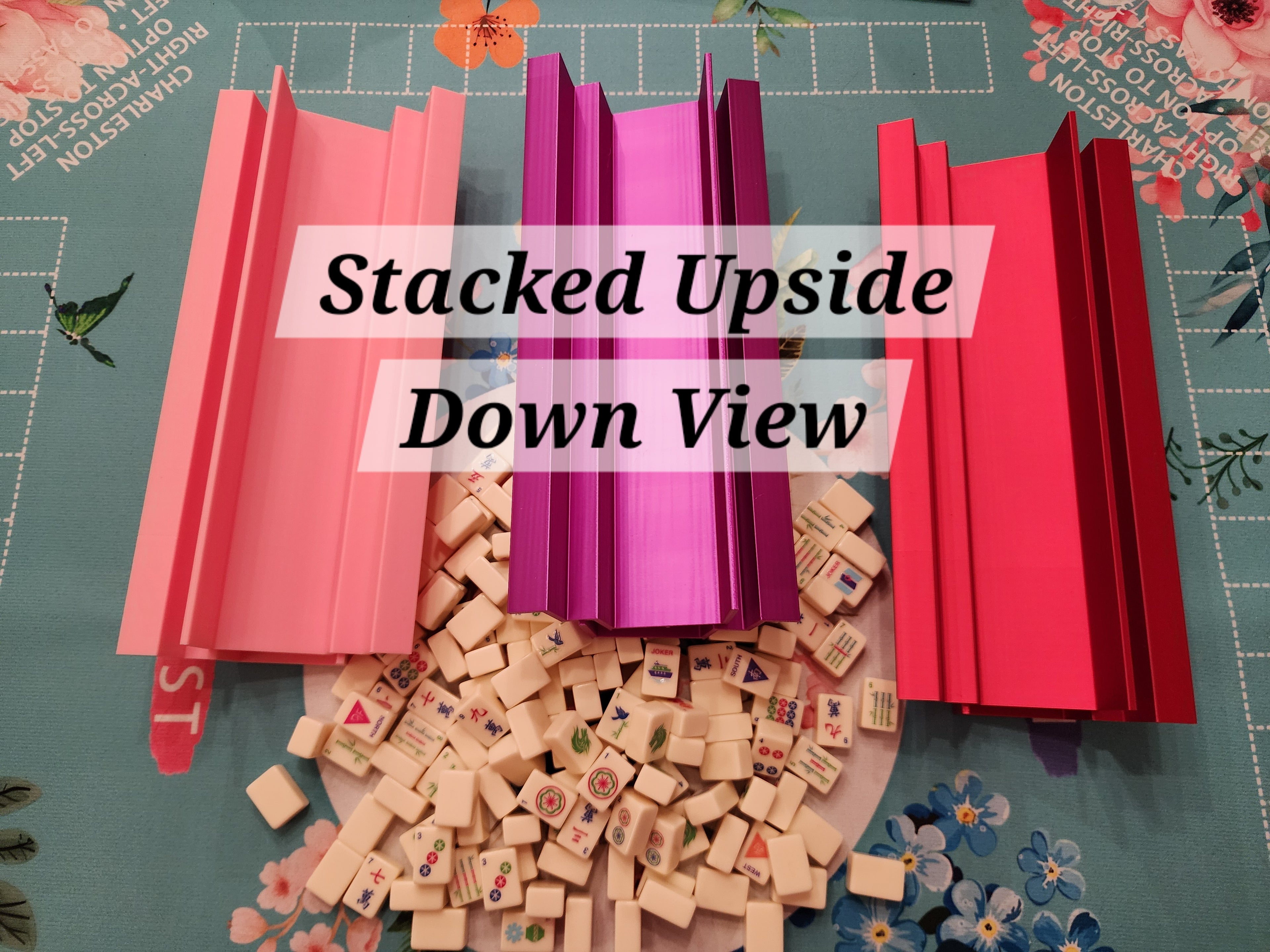 Mini Tiles Double-Handed Rack Set | Travel Racks | Portable Mahjong