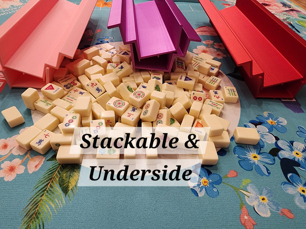 Mini Tiles Double-Handed Rack Set | Travel Racks | Portable Mahjong