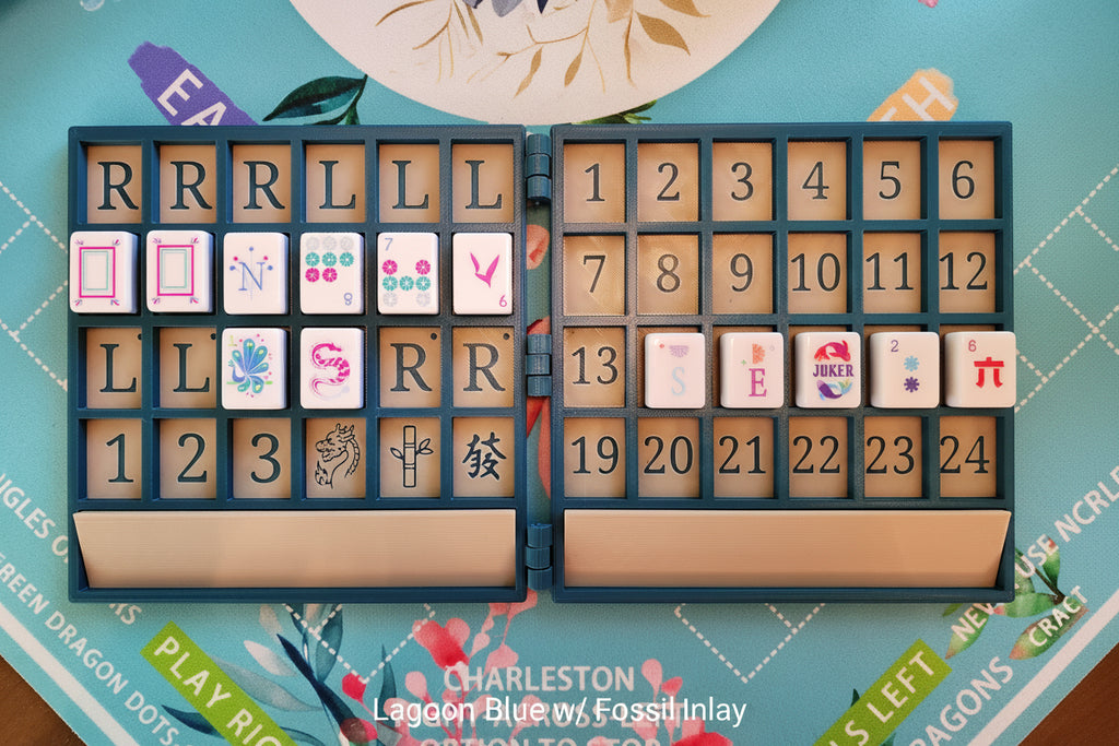 XL Anywhere Board | American Mahjong Large Tiles | Solo | Solitaire Board | Built In Rack |