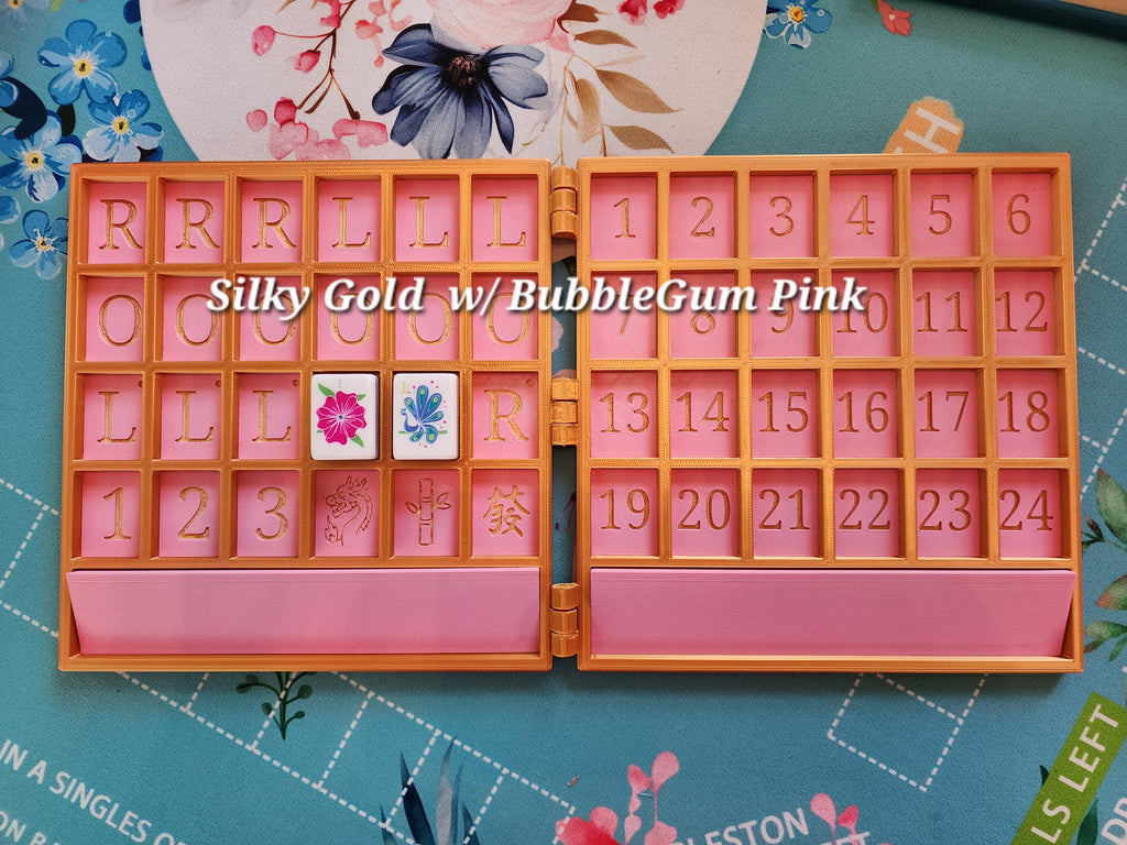 XL Anywhere Board | American Mahjong Large Tiles | Solo | Solitaire Board | Built In Rack |