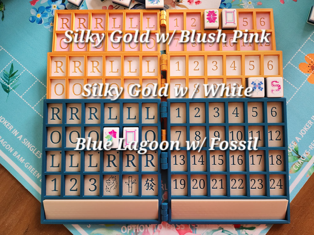 XL Anywhere Board | American Mahjong Large Tiles | Solo | Solitaire Board | Built In Rack |