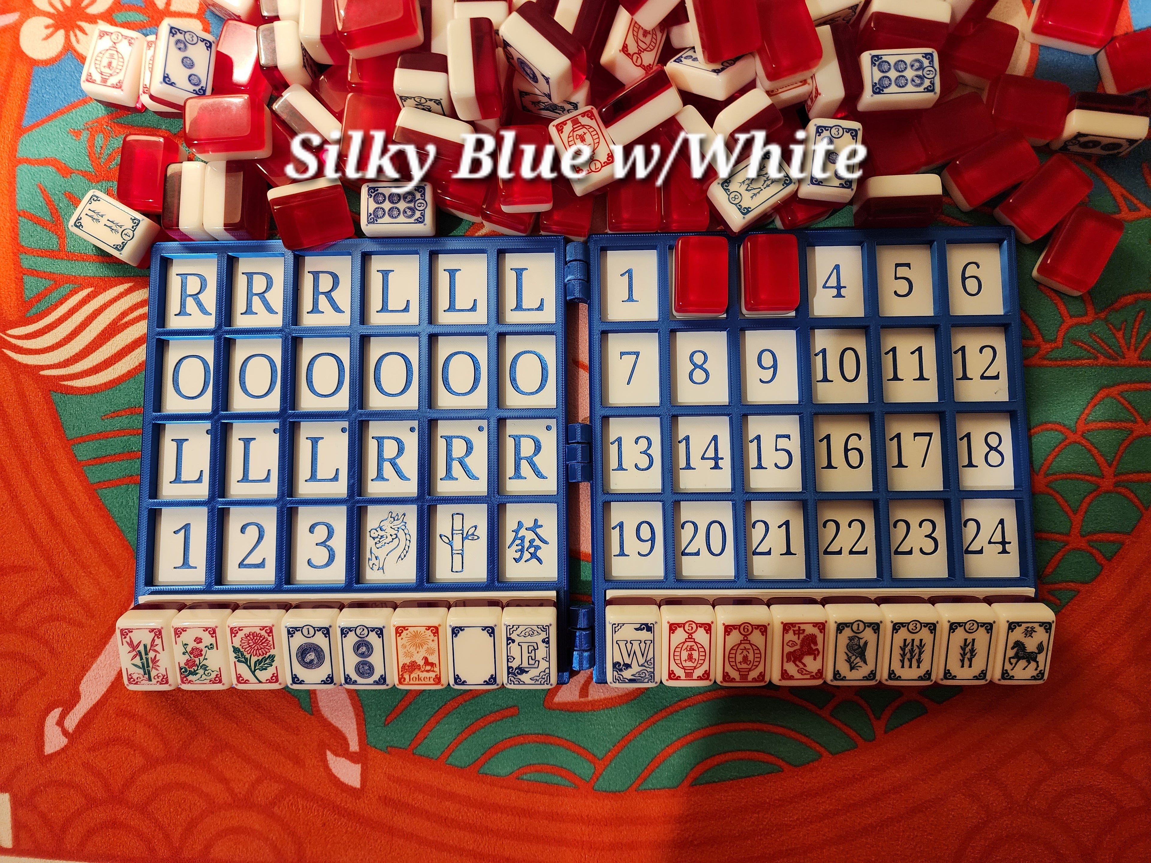XL Anywhere Board | American Mahjong Large Tiles | Solo | Solitaire Board | Built In Rack |
