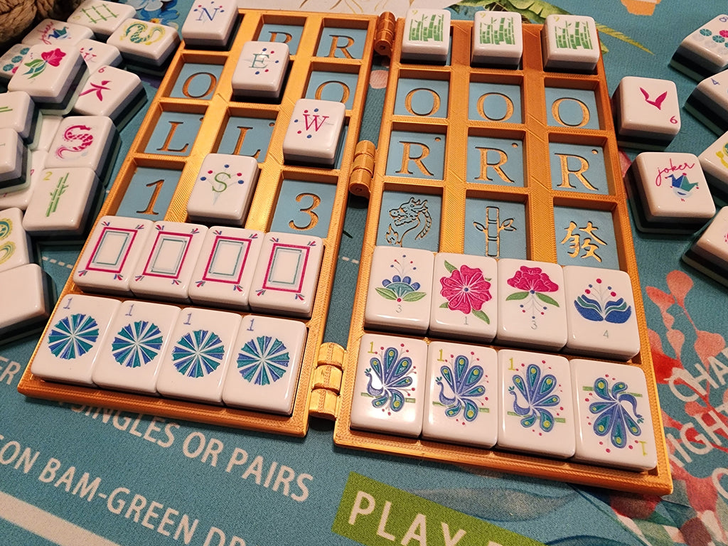 Pocket Mahj | Travel Practice Board | Folding Mahjong Practice Board