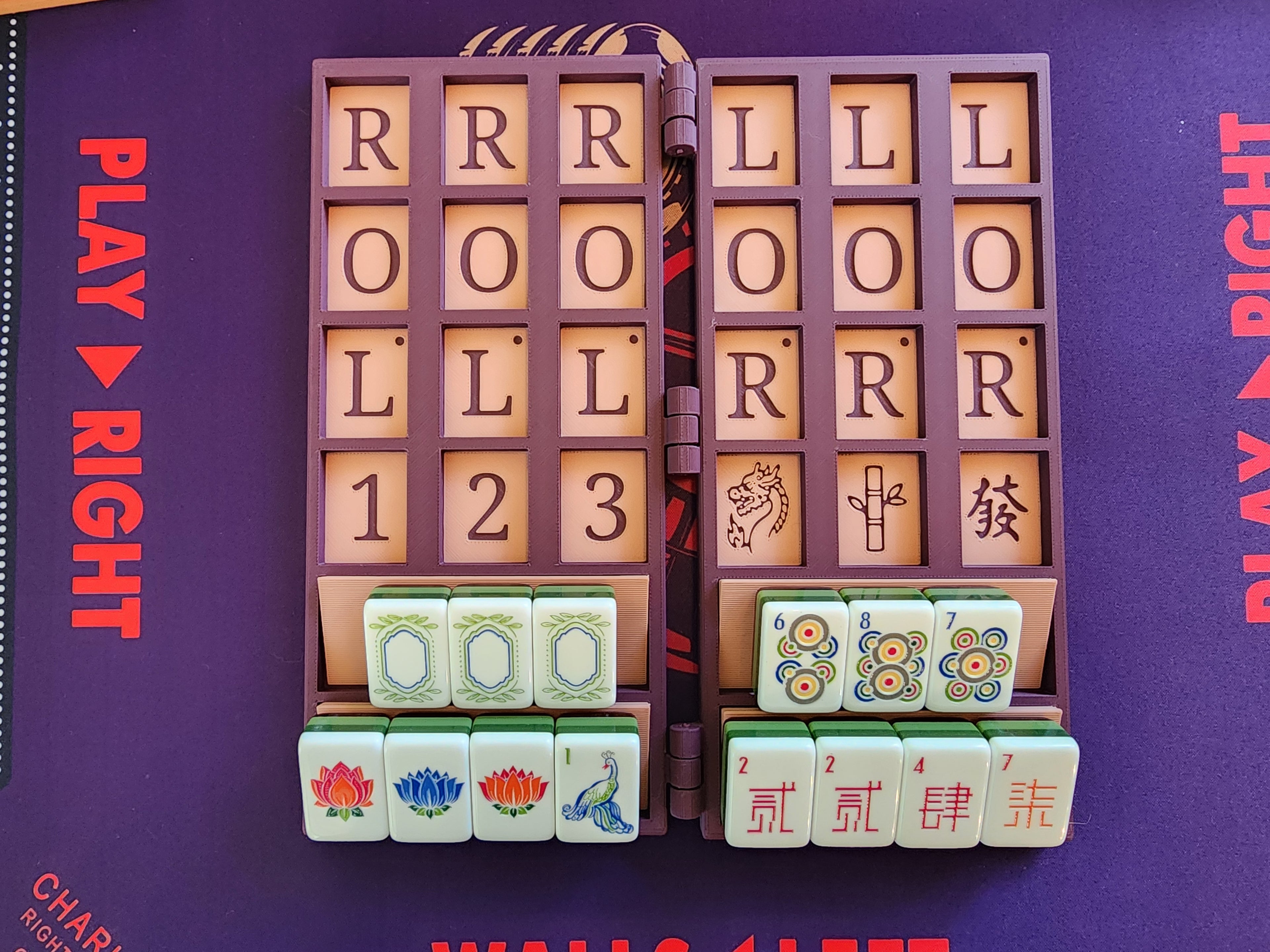 Pocket Mahj | Travel Practice Board | Folding Mahjong Practice Board