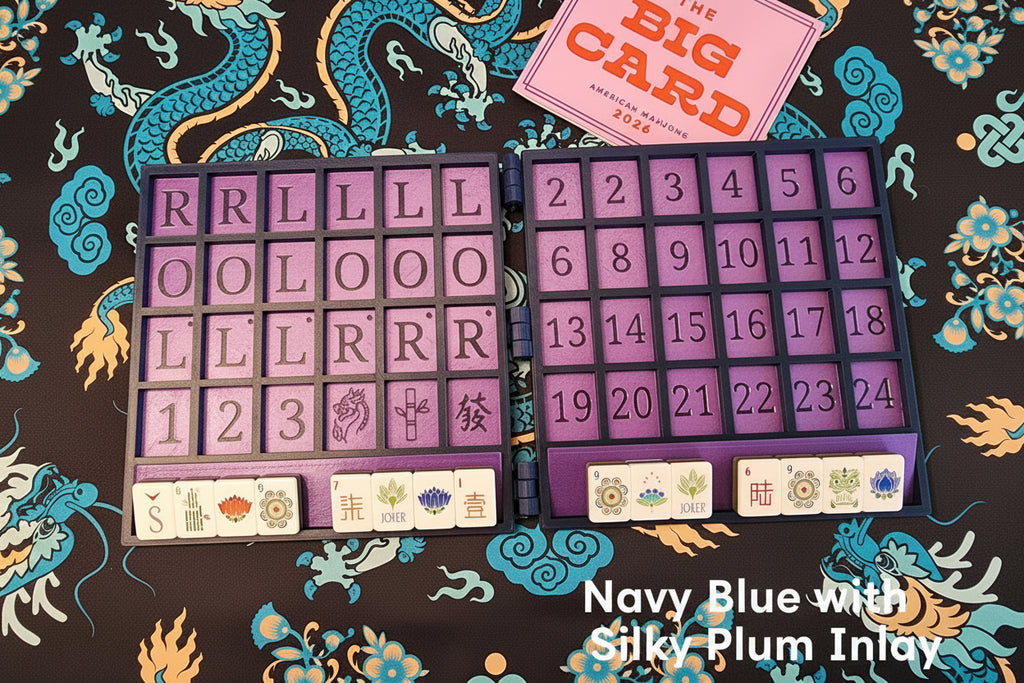 XL Anywhere Board | American Mahjong Large Tiles | Solo | Solitaire Board | Built In Rack |