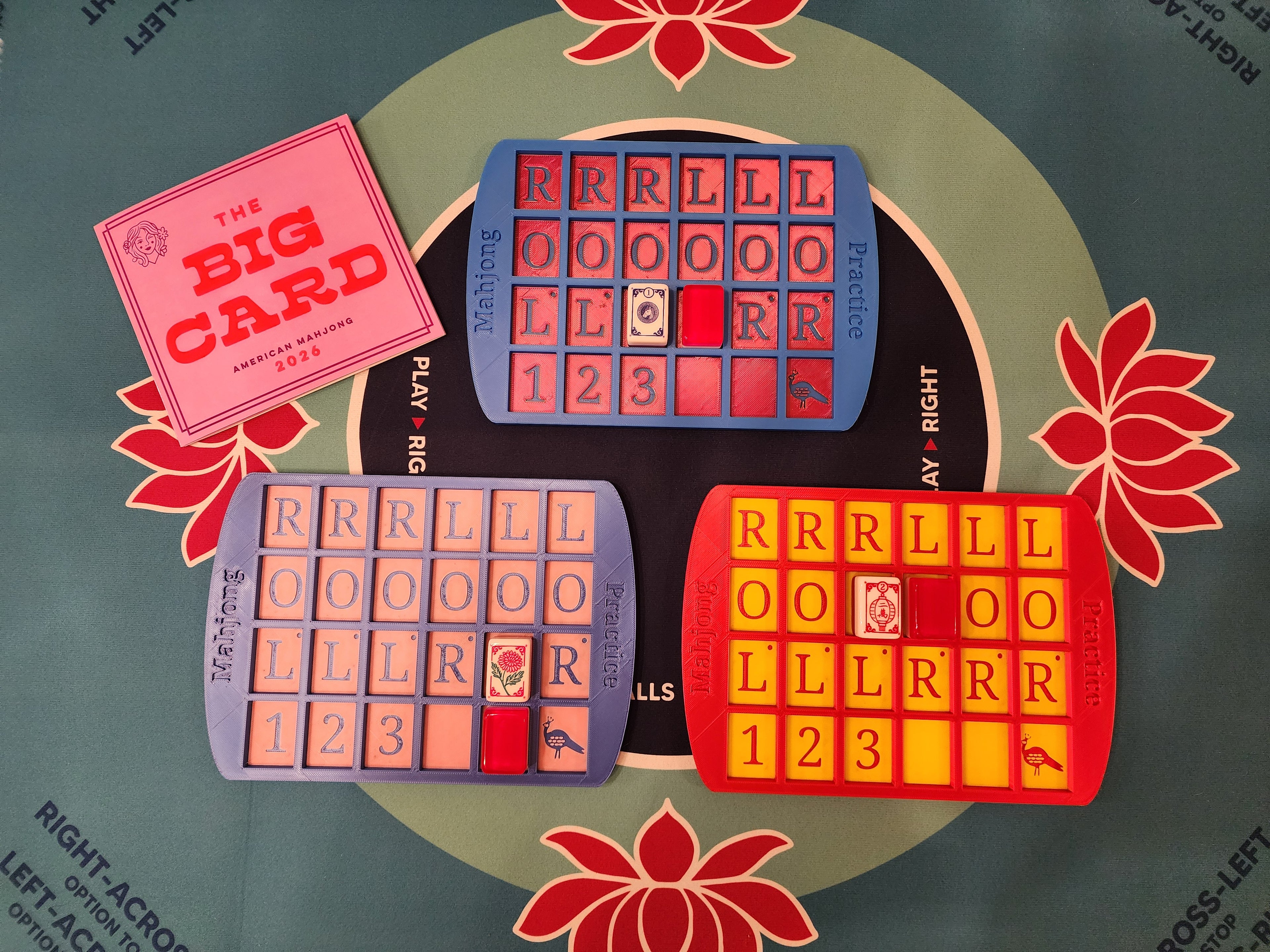 Curved Practice Board Mahjong | Solitaire Board | Mahjong Gift | Custom Colors