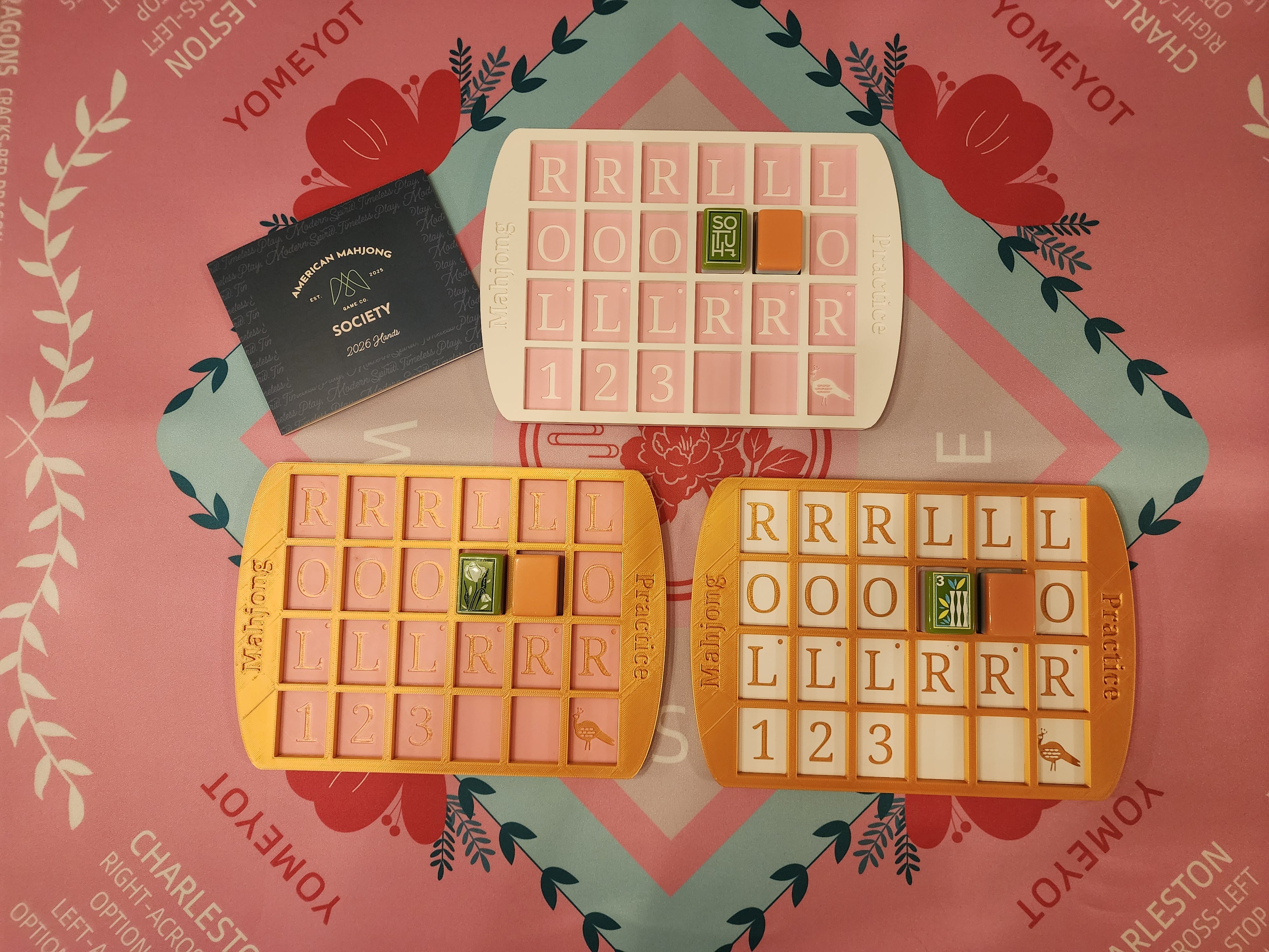Curved Practice Board Mahjong | Solitaire Board | Mahjong Gift | Custom Colors