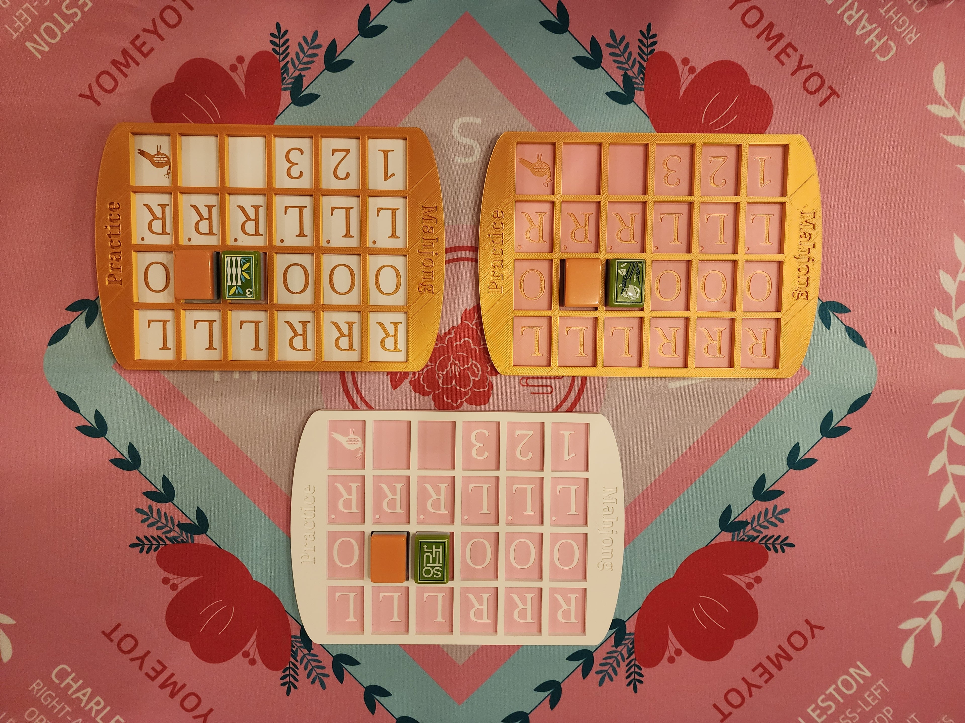 Curved Practice Board Mahjong | Solitaire Board | Mahjong Gift | Custom Colors