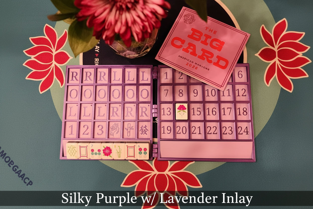 XL Anywhere Board | American Mahjong Large Tiles | Solo | Solitaire Board | Built In Rack |