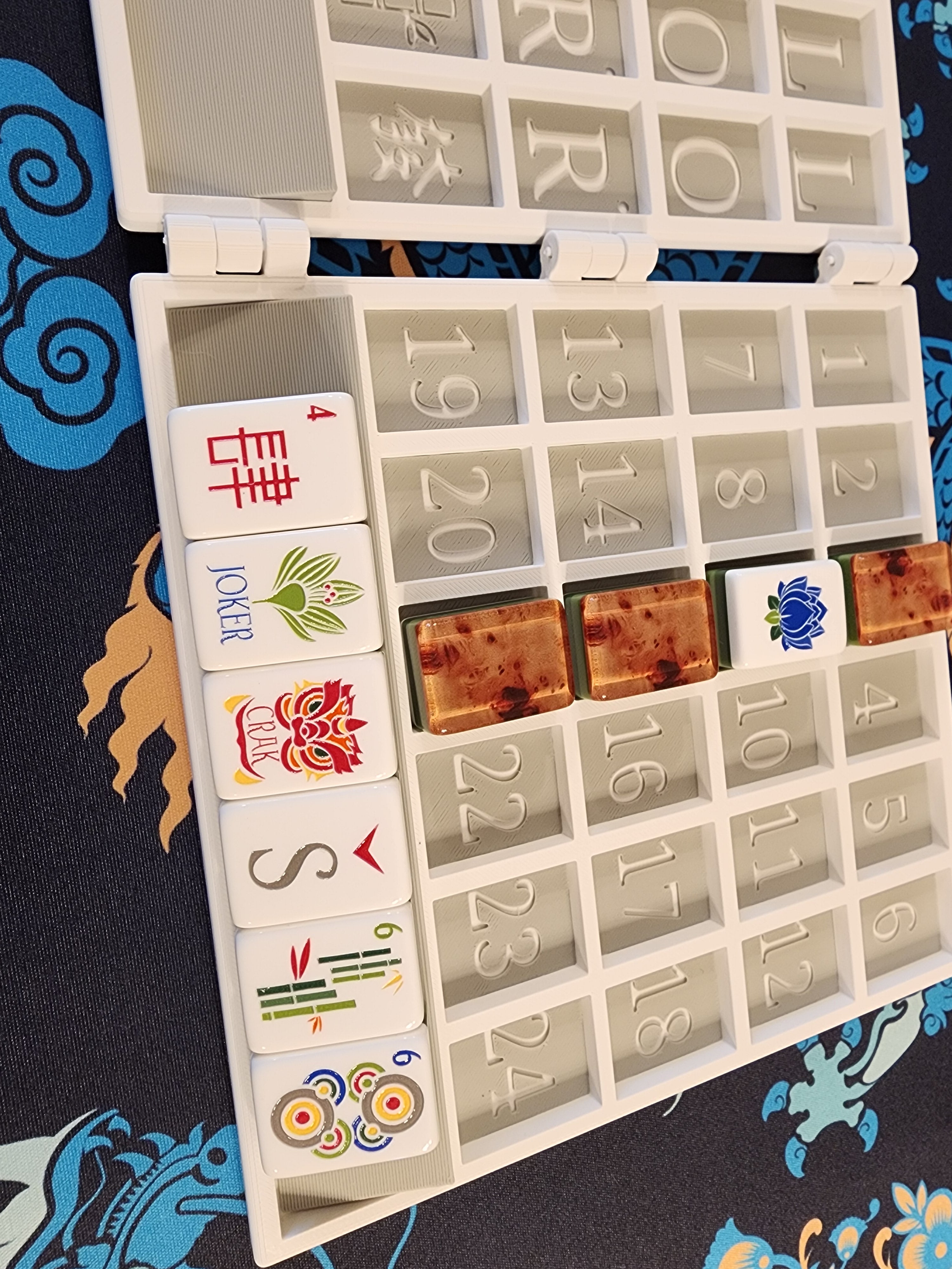 Anywhere Board | American Mahjong | Solitaire Board | Built In Rack | Practice Board