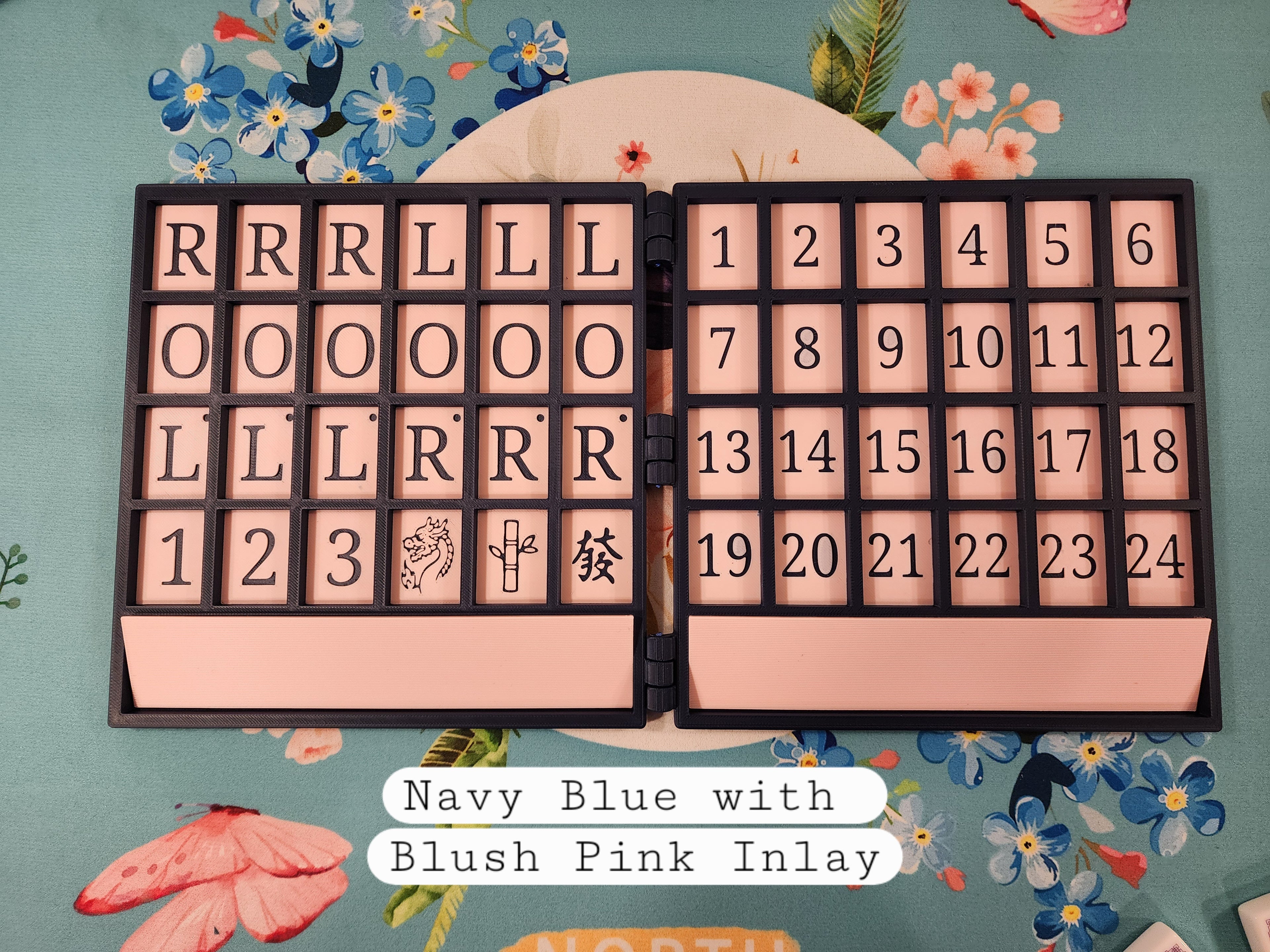 XL Anywhere Board | American Mahjong Large Tiles | Solo | Solitaire Board | Built In Rack |