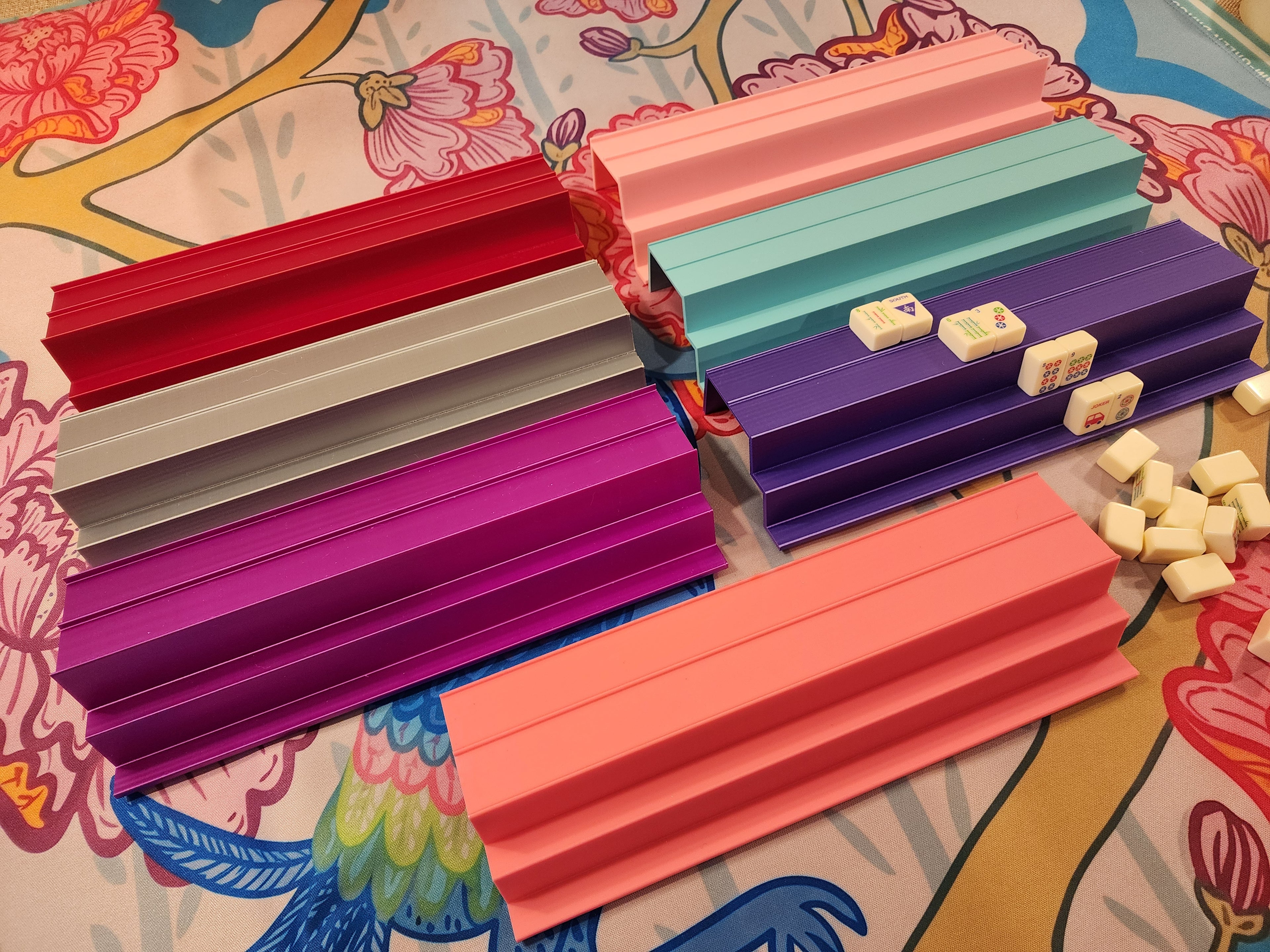 Mini Tiles Double-Handed Rack Set | Travel Racks | Portable Mahjong