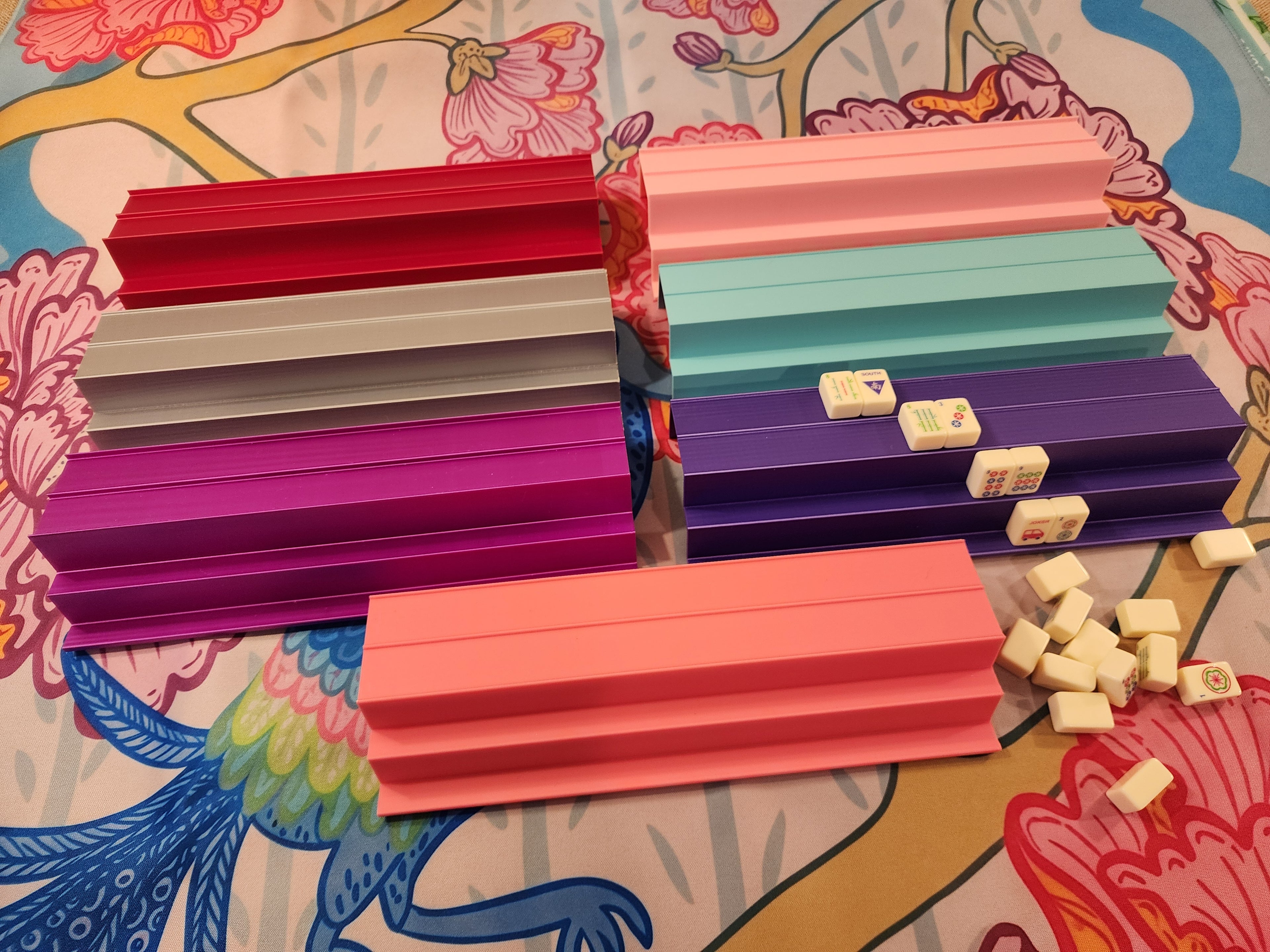 Mini Tiles Double-Handed Rack Set | Travel Racks | Portable Mahjong