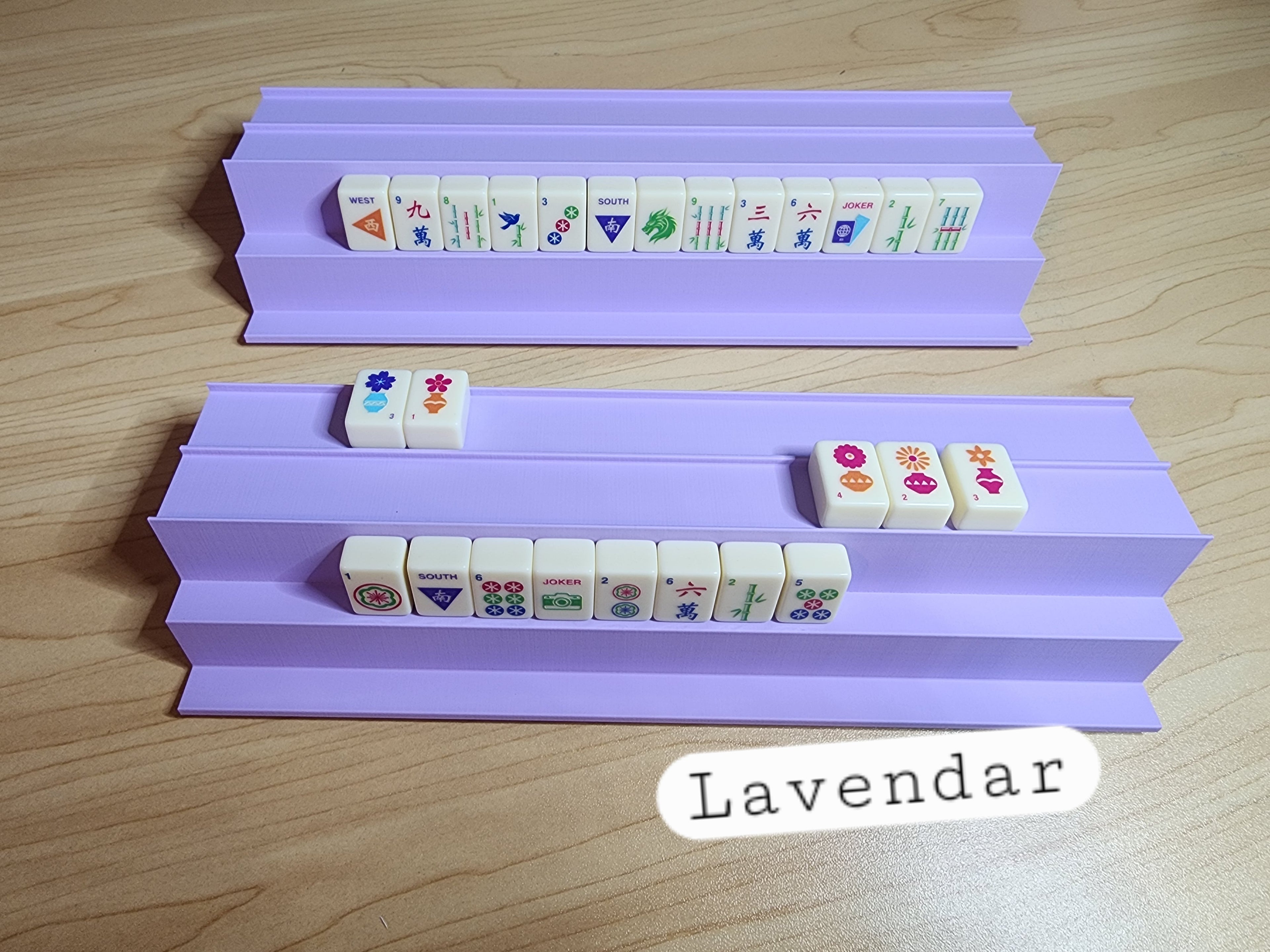 Mini Tiles Double-Handed Rack Set | Travel Racks | Portable Mahjong