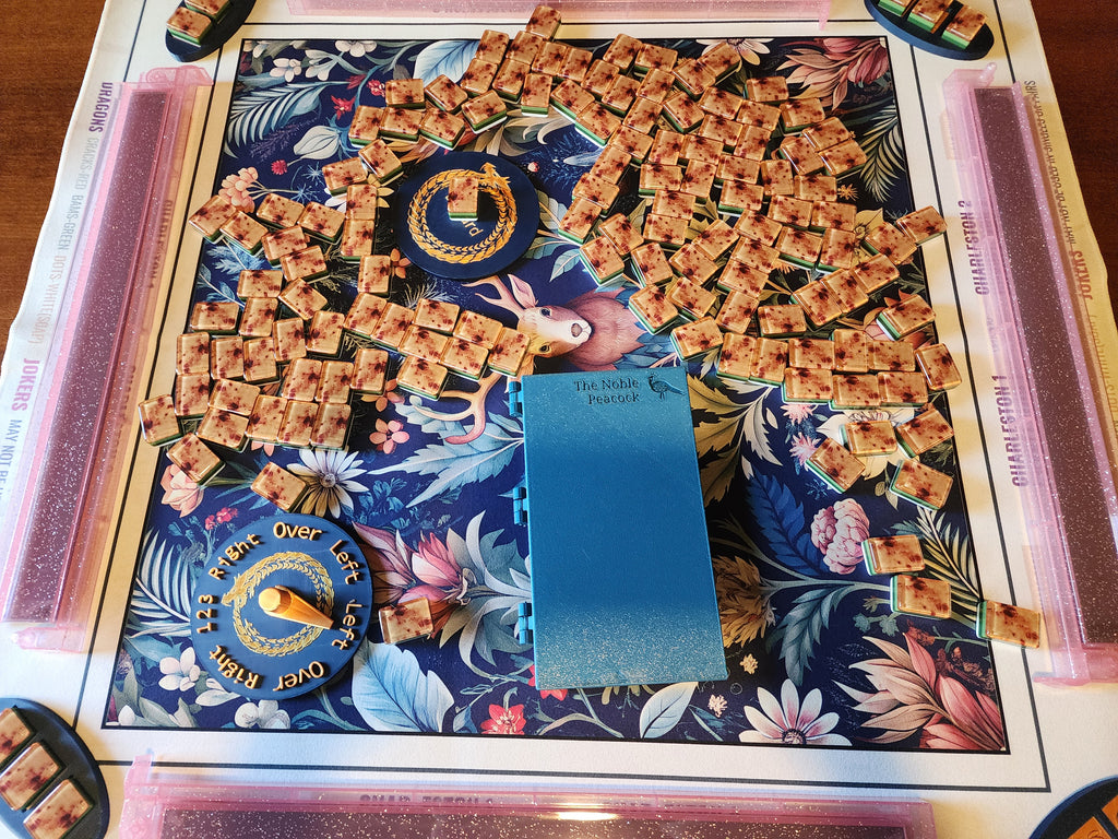 XL Pocket Mahj | Travel Practice Board | Folding Mahjong Practice Board | Built In Racks