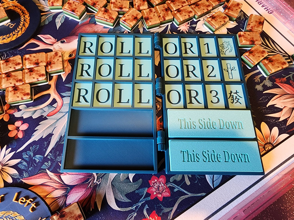 XL Pocket Mahj | Travel Practice Board | Folding Mahjong Practice Board | Built In Racks