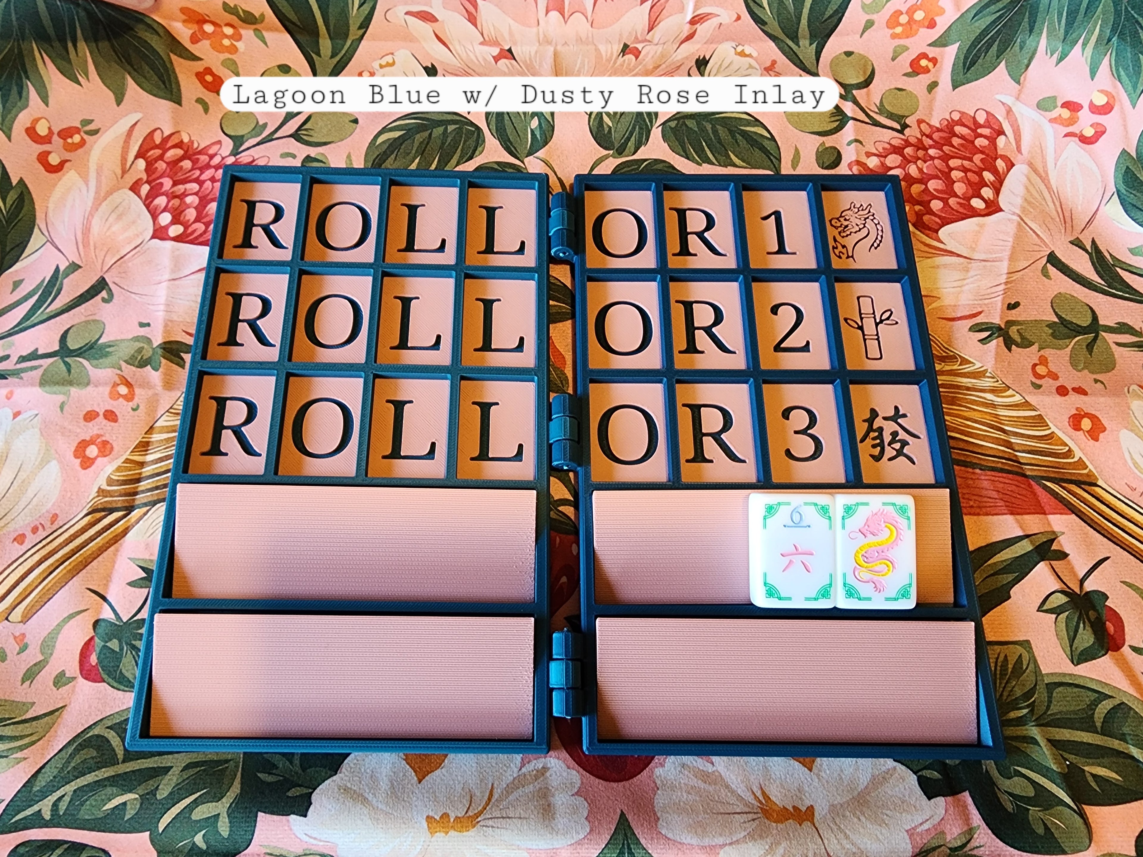 XL Pocket Mahj | Travel Practice Board | Folding Mahjong Practice Board | Built In Racks