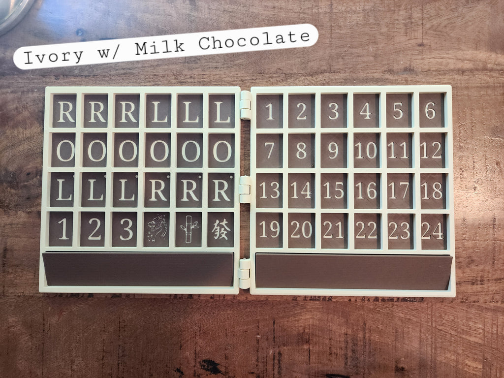 XL Anywhere Board | American Mahjong Large Tiles | Solo | Solitaire Board | Built In Rack |