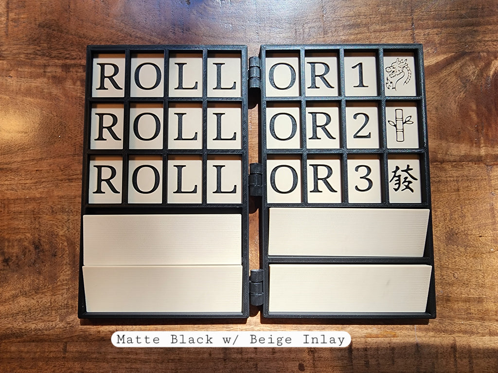 XL Pocket Mahj | Travel Practice Board | Folding Mahjong Practice Board | Built In Racks