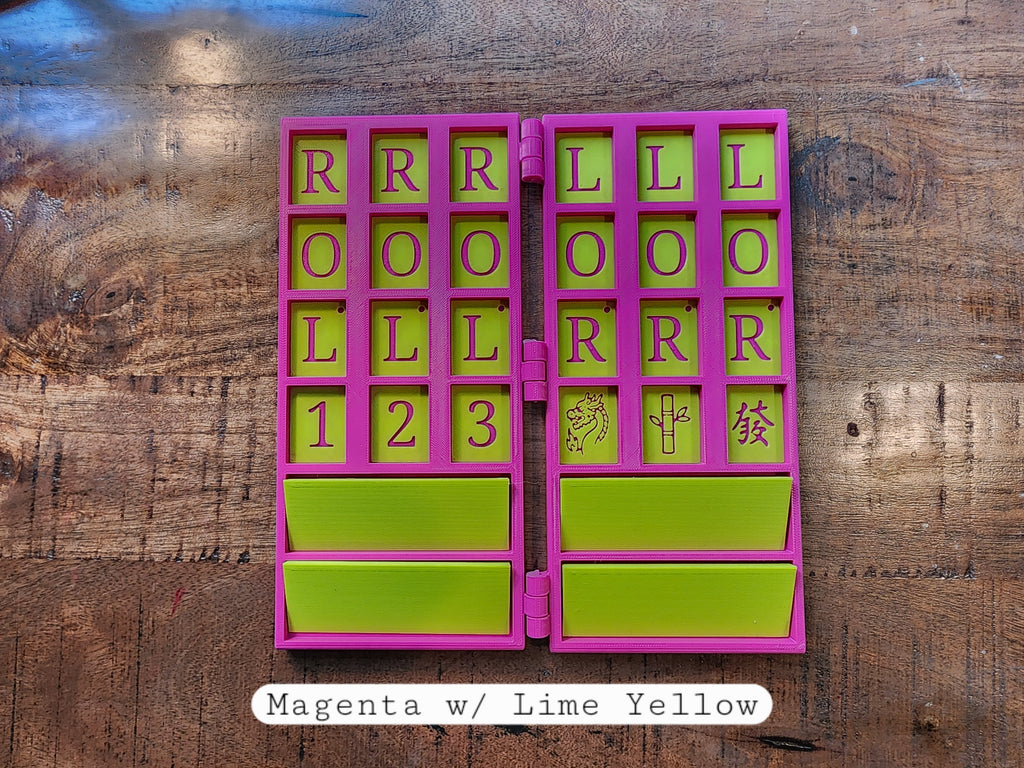 Pocket Mahj | Travel Practice Board | Folding Mahjong Practice Board