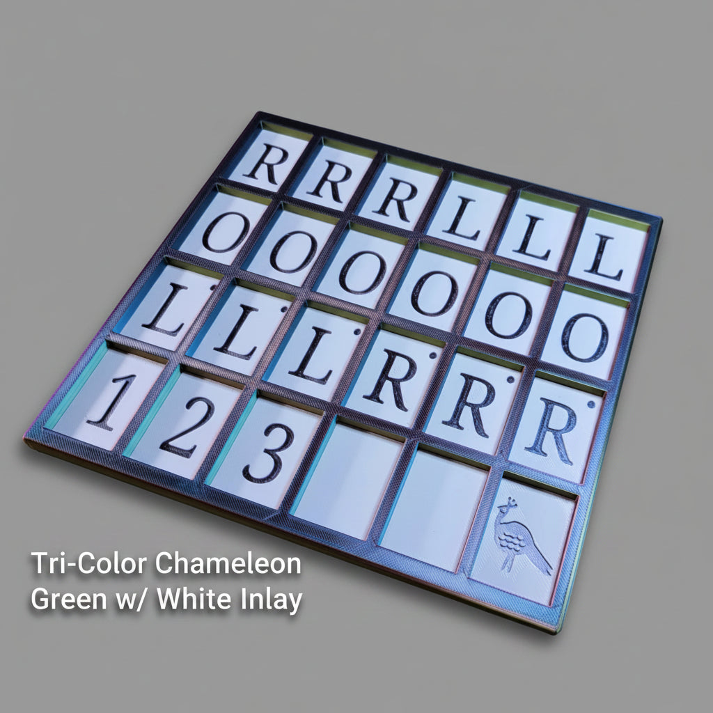 Tri Color - Blue, Purple, Green Frame