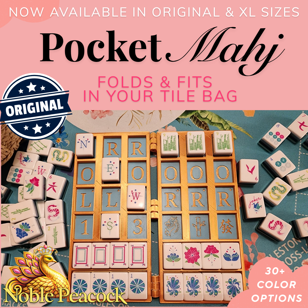 Pocket Mahj | Travel Practice Board | Folding Mahjong Practice Board