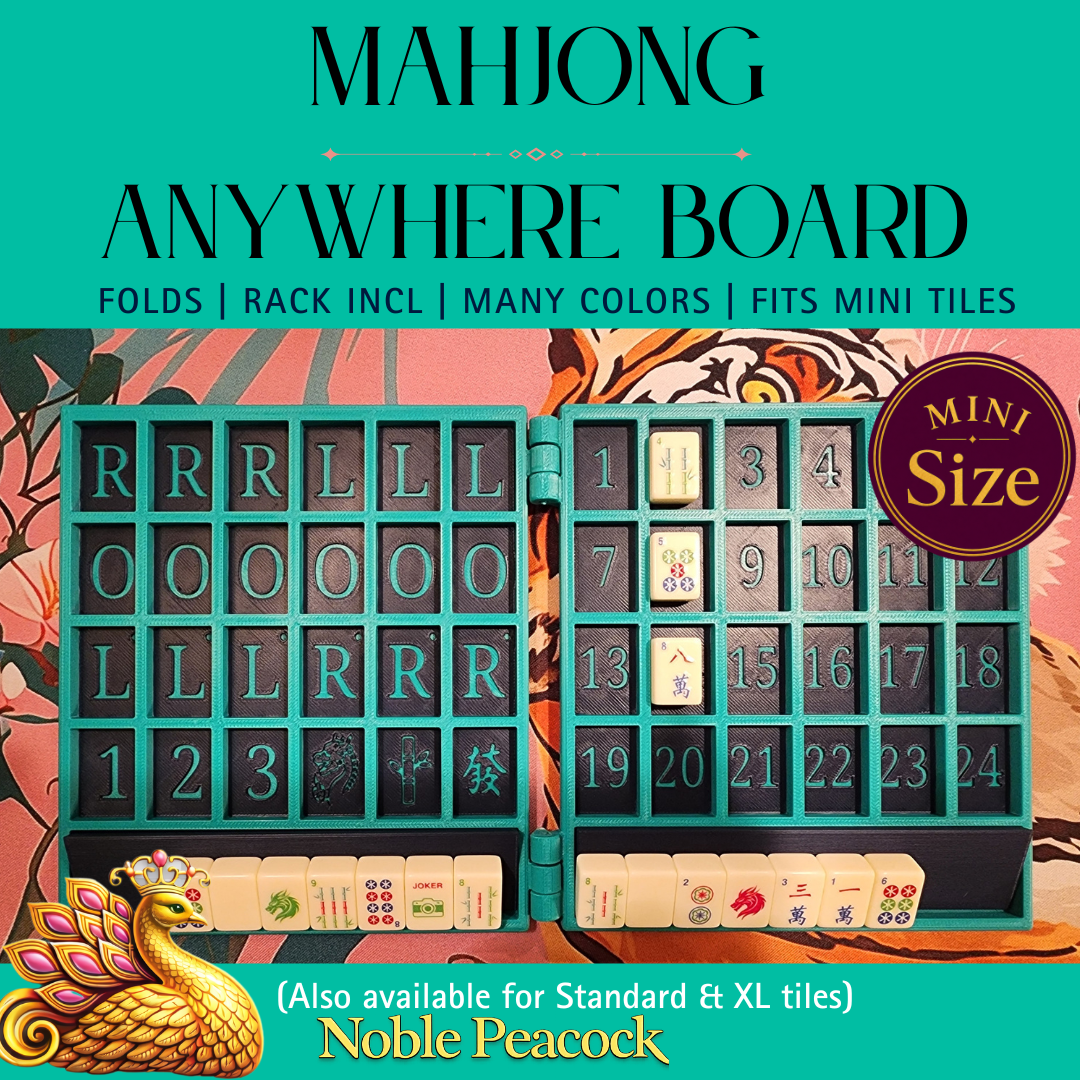 Mini Tiles Anywhere Board | For Tiny Travel Tiles| Mahjong Travel