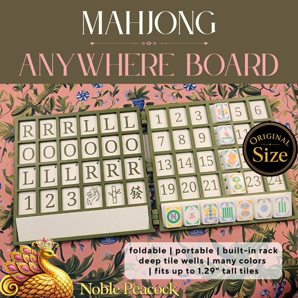 Anywhere Board | American Mahjong | Solitaire Board | Built In Rack | Practice Board