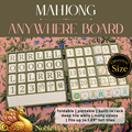 Anywhere Board | American Mahjong | Solitaire Board | Built In Rack | Practice Board