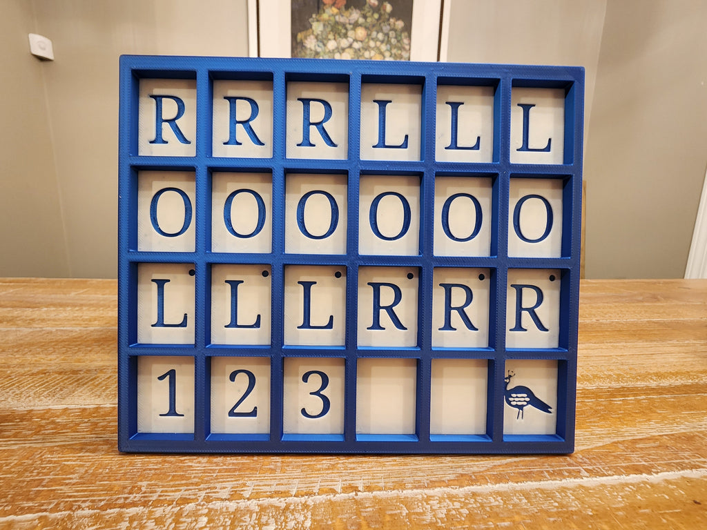 Royal Blue Silky - White - Square