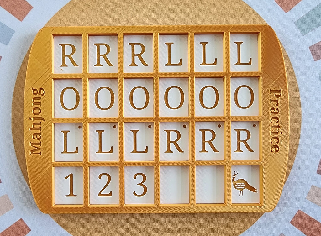 Curved Practice Board Mahjong | Solitaire Board | Mahjong Gift | Custom Colors