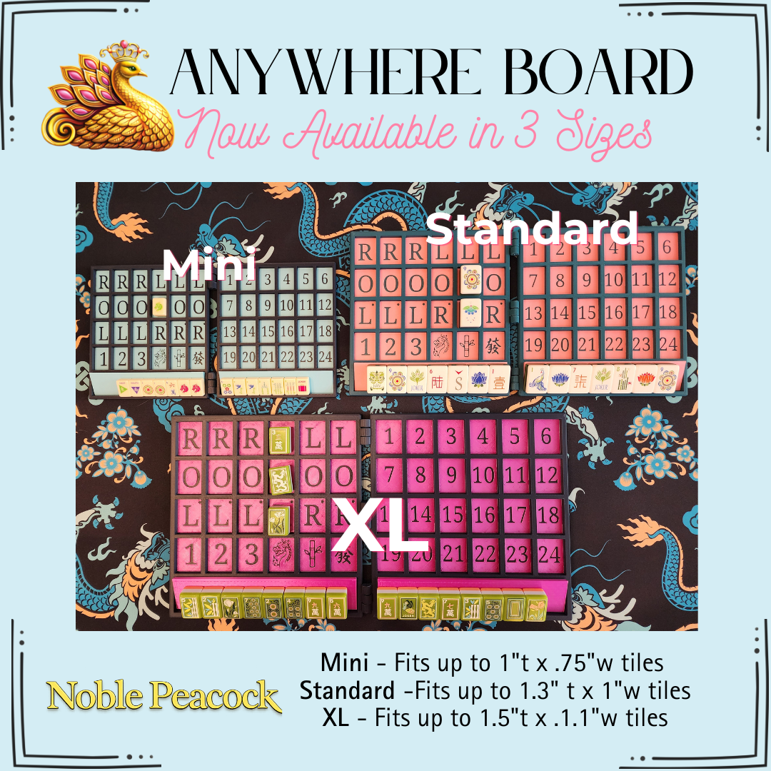 Mini Tiles Anywhere Board | For Tiny Travel Tiles| Mahjong Travel
