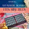 Mini Tiles Anywhere Board | For Tiny Travel Tiles| Mahjong Travel