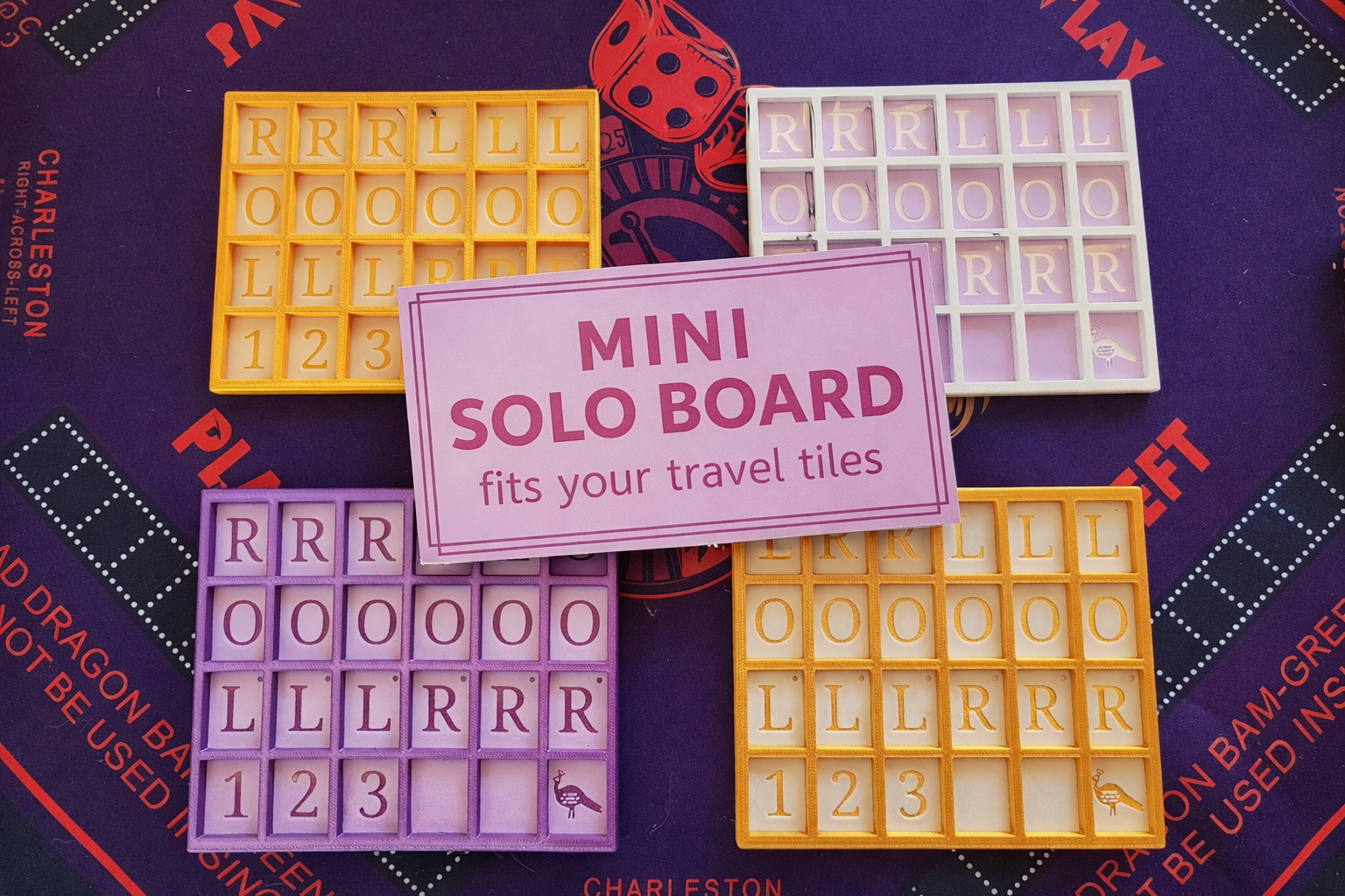 Mini Tiles Mahjong Practice Board | For Tiny Travel Tiles