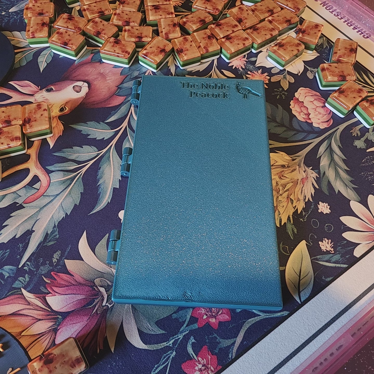 XL Pocket Mahj | Travel Practice Board | Folding Mahjong Practice Board | Built In Racks